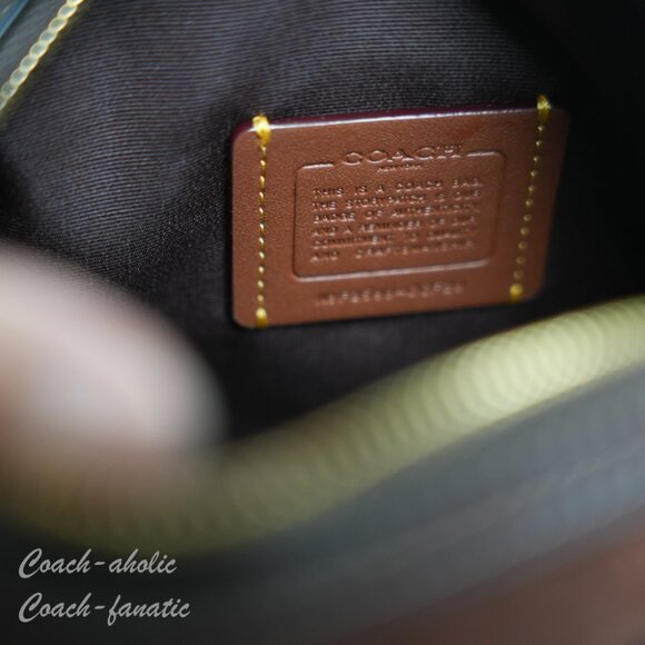 NWT Coach Mini Rowan Crossbody Bag CCF29 suede/Vintage Brown - Picture 13 of 14